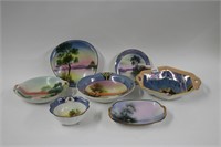 LOT OF NORITAKE HAND PAINTED BOWLS AND PLATES