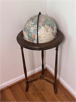 Vintage Reploge Globe On Stand