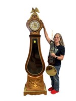 Franz Hermie Modern Italian inlaid tall case clock