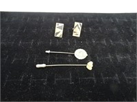 Vintage Hat/Stick Pins & Cuff Links