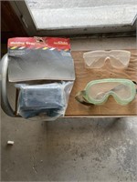 Goggles, safety glasses