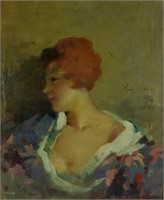 Vigh Bertalan 1890-1946 Hungarian Oil on Canvas