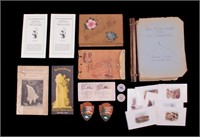 Collection of Yellowstone Park Memorabilia