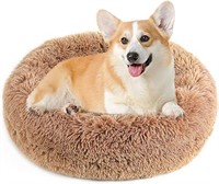 NOYAL Calming Dog Bed Donut Anti Anxiety Fluffy Do