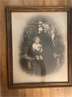 Old Picture of Woman & Child