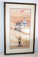 1988 P. Buckley Moss Framed Print 569/1000 Signed