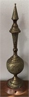 BRASS ETCHED LIDDED BOTTLE