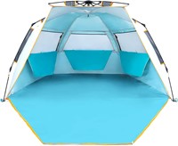 WolfWise 3-4P Beach Tent  UPF 50+  Blue  L