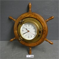 Ship Time Ship Wheel Wall Clock