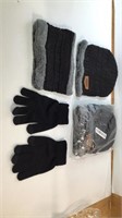 New Lot of 2 Song Ting Hat Scarf & Glove Sets
