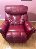 Red leather rocker / recliner