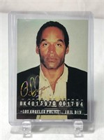O.J Simpson Unlicensed Mugshot Card