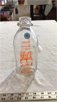 AE glass milk jar