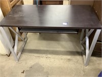Metal and wooden desk.  29.5 x 47 x 24