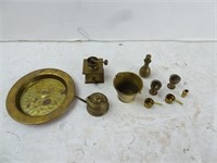 Lot of Vintage Mini Brass Trinket Items - Pail