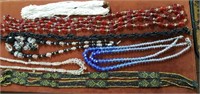 7 beaded necklaces