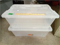 Clear Totes W/Lids