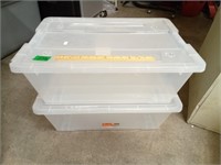 Clear Tote W/ Lids