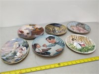 group of collector plates-6 plates