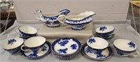 Stanley Pottery Co. England: Teacups, Gravy Boat.