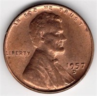 1957-D Lincoln Wheat Cent DDO