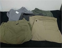 Five pairs of size 38 shorts
