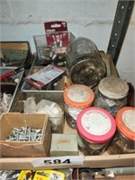 LOT CONTAINERS OF HARDWARE ITEMS