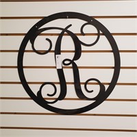 Metal Letter R Wall Art