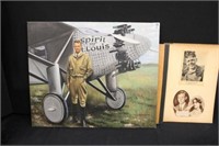 Vintage Scrapbook w/ Lindbergh Airplanes,