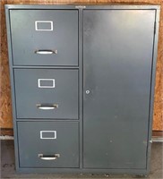 Cole Steel 3 Drawer Office File Cabinet