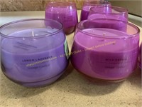 6 Yankee candles wild orchid & lemon lavender