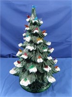 Ceramic Christmas Tree & Base 14" tall