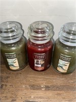 3 22 ounce Yankee candles sage and citrus kitchen