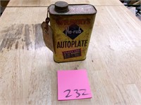 Vintage No-Rub autoplate car wax