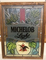 Michelob light hanging advertising stain glass