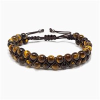 Silver Natural Stone Tiger Eye Handmade Bracelet