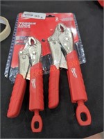 Milwaukee 7" and 10" curved jaw locking pliers