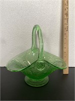 Uranium Glass Basket