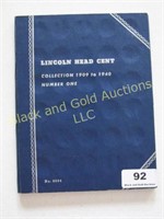Lincoln Head Cent set #1 1909-1940, 61 coins