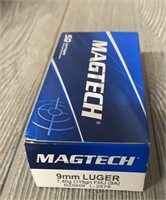 (50) Rounds of Magtech 9mm Ammo