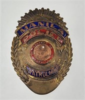 MANILA PHILIPPINES POLICE BADGE