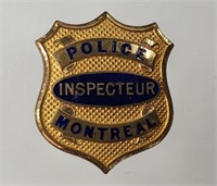 MONTREAL POLICE INSPECTOR BADGE