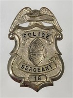 ANTIQUE GUAM POLICE SERGEANT BADGE