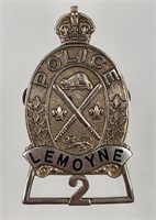 QUEBEC LEMOYNE POLICE BADGE