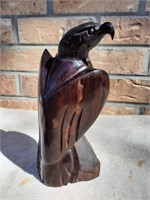 Rare Rosewood Hand Carved Eagle