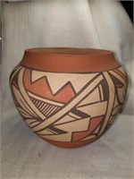 Vintage Navajo CC Jemez Pottery Vase - 6.5"