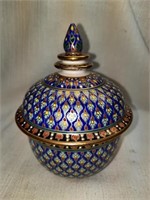 Nice Antique H/P Enameled Jar