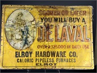 De Laval Large Cream Seperator Graphic Farm SIgn