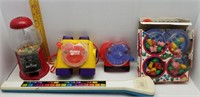 6PC TOYS-FISHER PRICE VIEWMASTERS-GUMBALL MACHINE