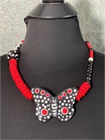 Ruby Z Candace Loheed Ceramic Butterfly Necklace